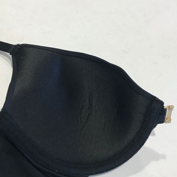 Vince Camuto Black Mesh Back Front Clasp 34B Bra - Picture 9 of 11